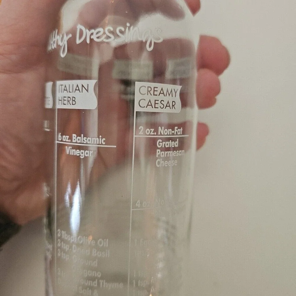 Healthy Dressings‎ Dressing Bottle With Recipes